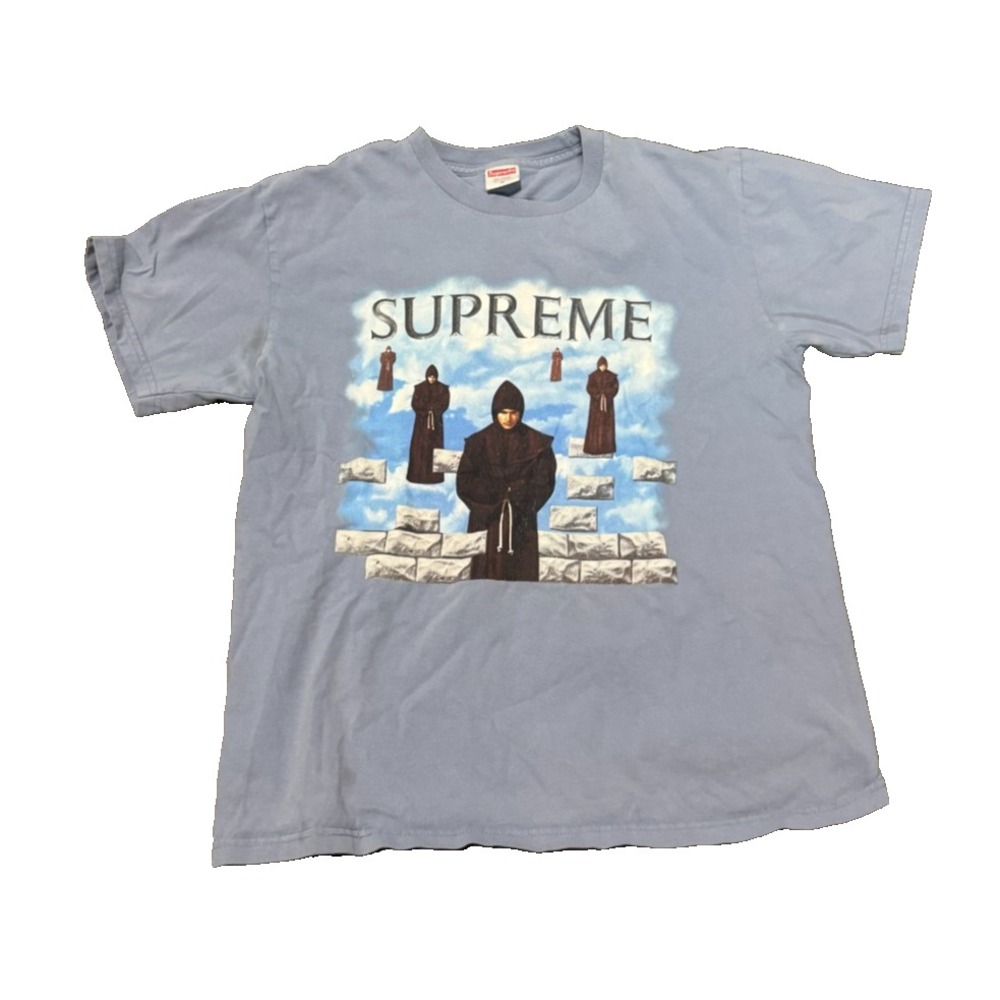 Supreme New York Levitation Tee T-Shirt Medium Blue Graphic Tee